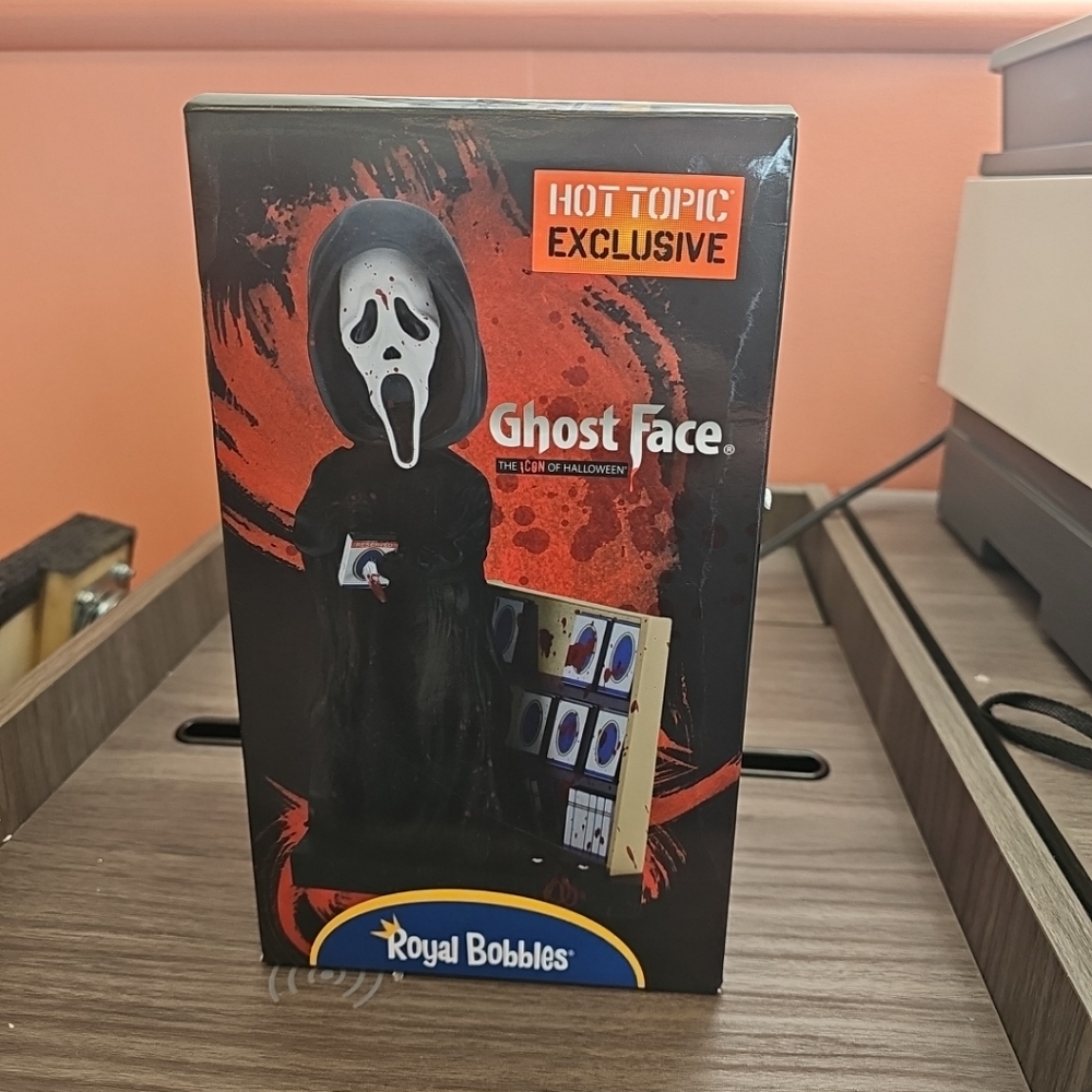 NIB Scream Ghost Face Bobblehead Royal Bobbles Hot Topic Exclusive Halloween
